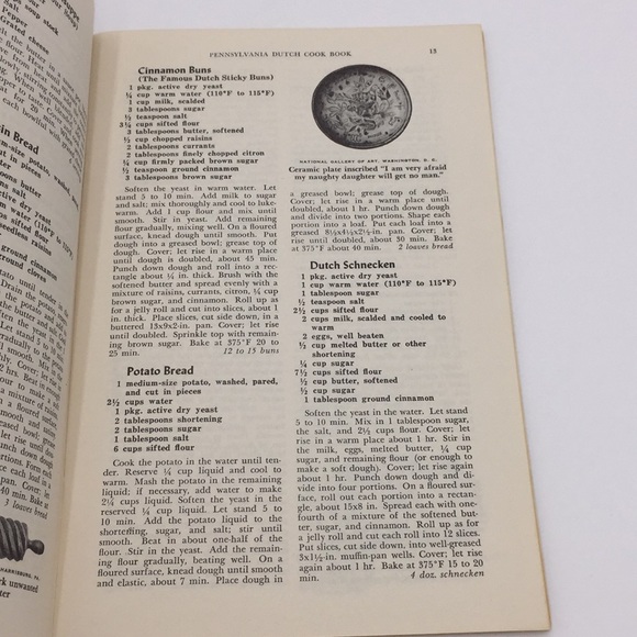 1960 Pennsylvania Dutch Cookbook Recipes 1960 Vintage Early Dutch Settlers - Picture 4 of 6